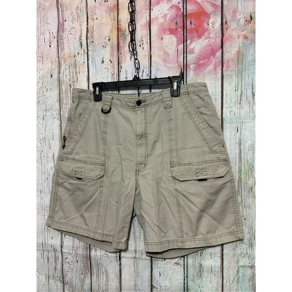 Mountain Cargo Shorts Men’s Size 38 Khaki Chino Shorts ❤️💕 - Picture 1 of 13